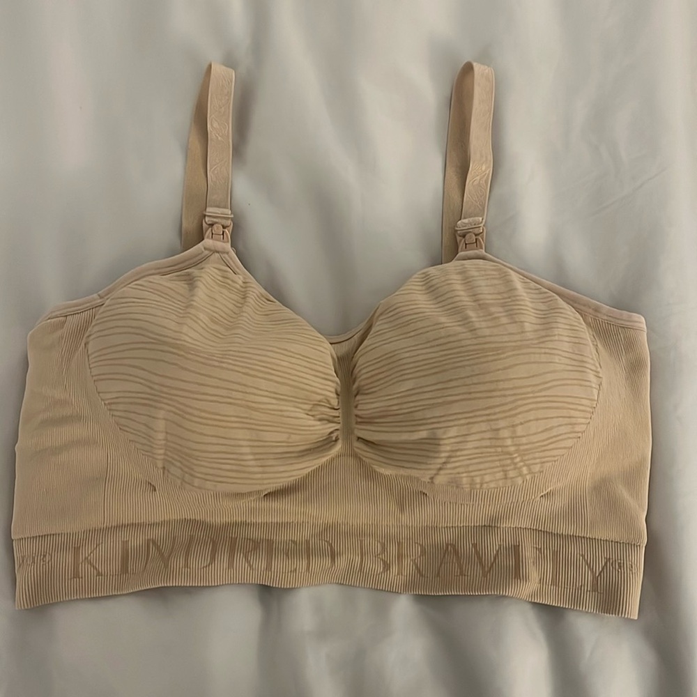 Kindred Bravely Sublime Hands Free Pumping Bra Large Beige